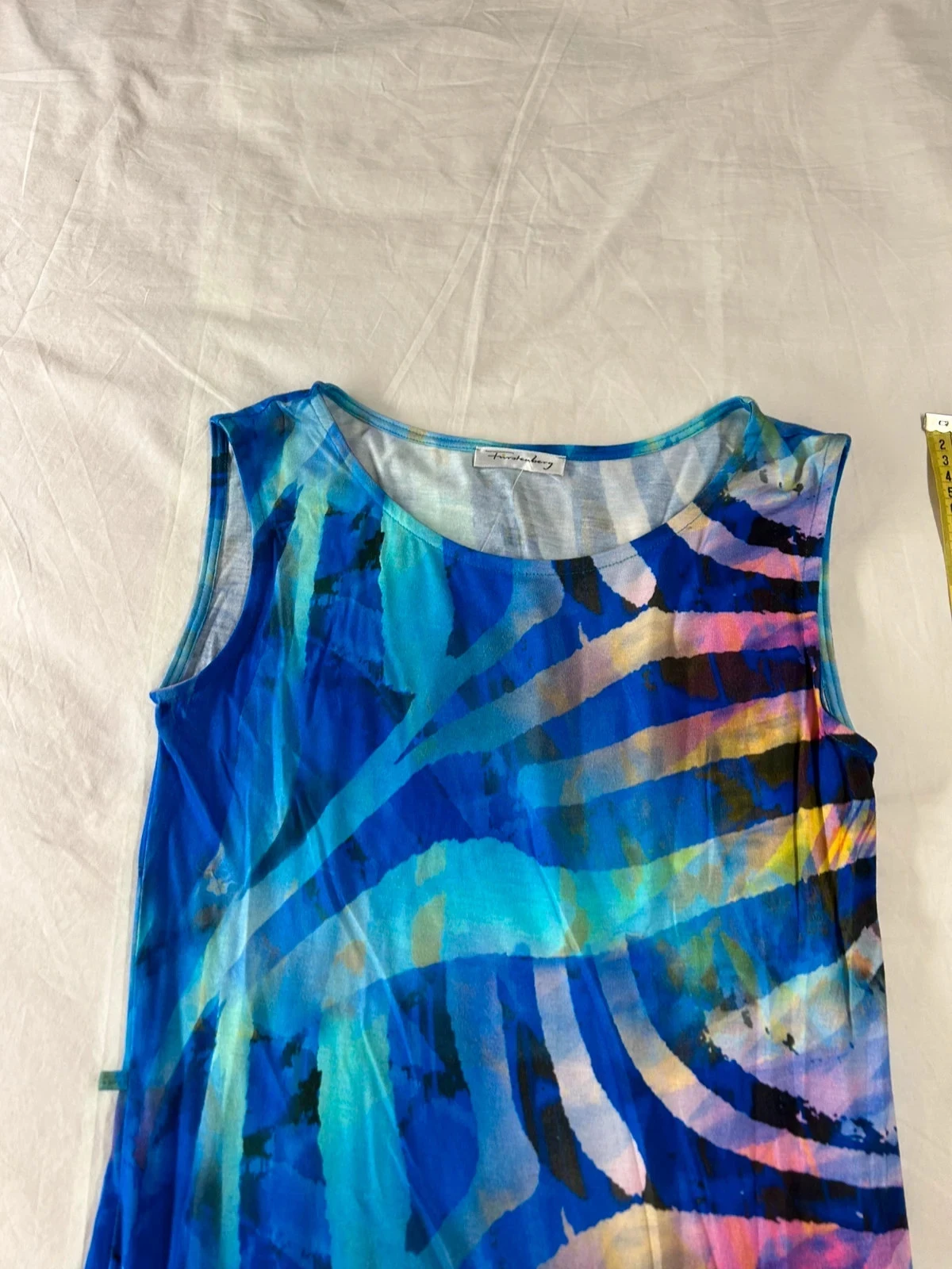 Vestido de verano azul multicolor furstenberg – photo 5